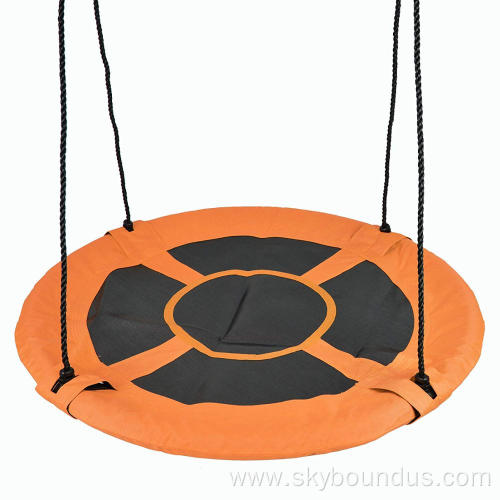 baoxiang orange round children garden metal swing seat